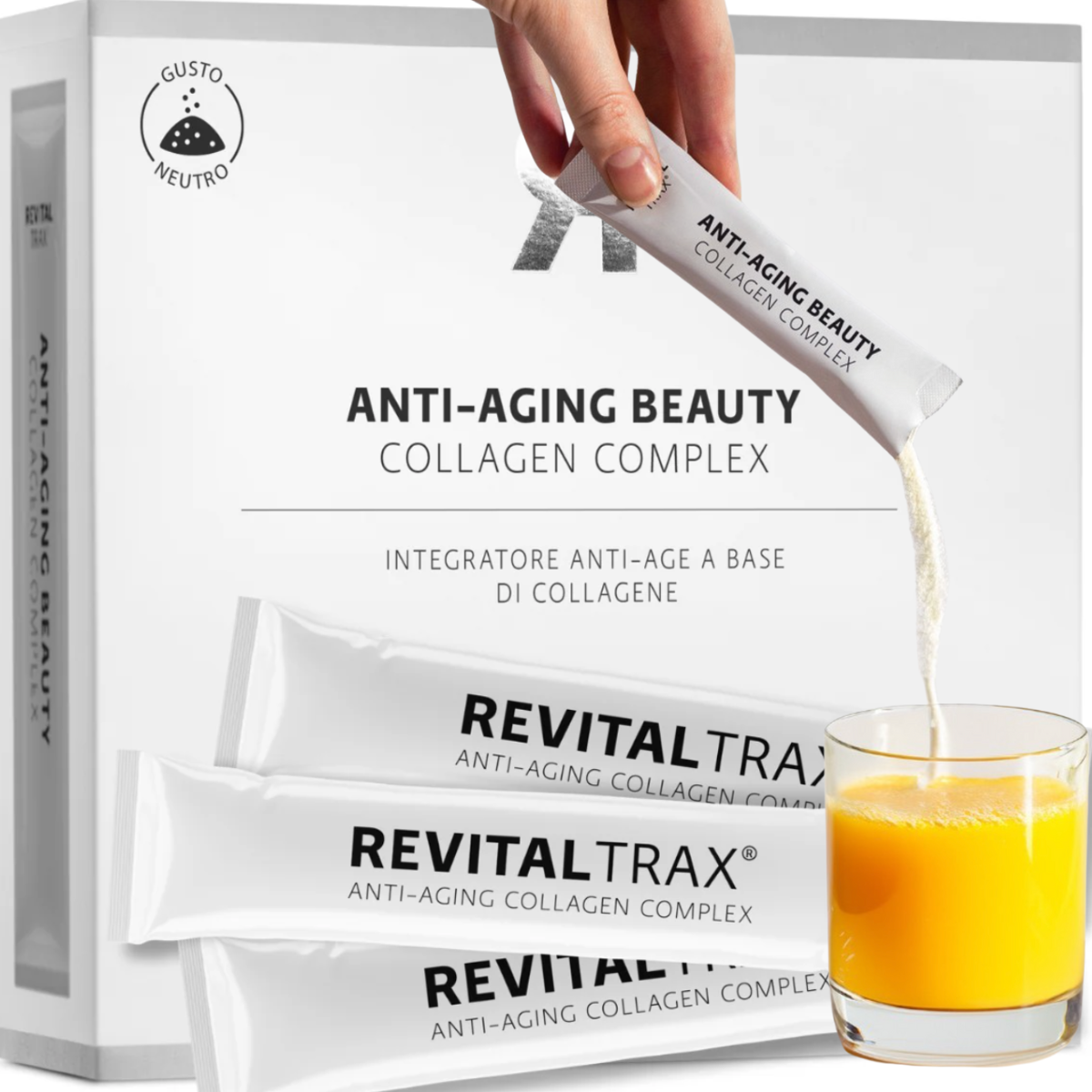 Integratore al Collagene per Pelle, Capelli e Unghie | 30 giorni